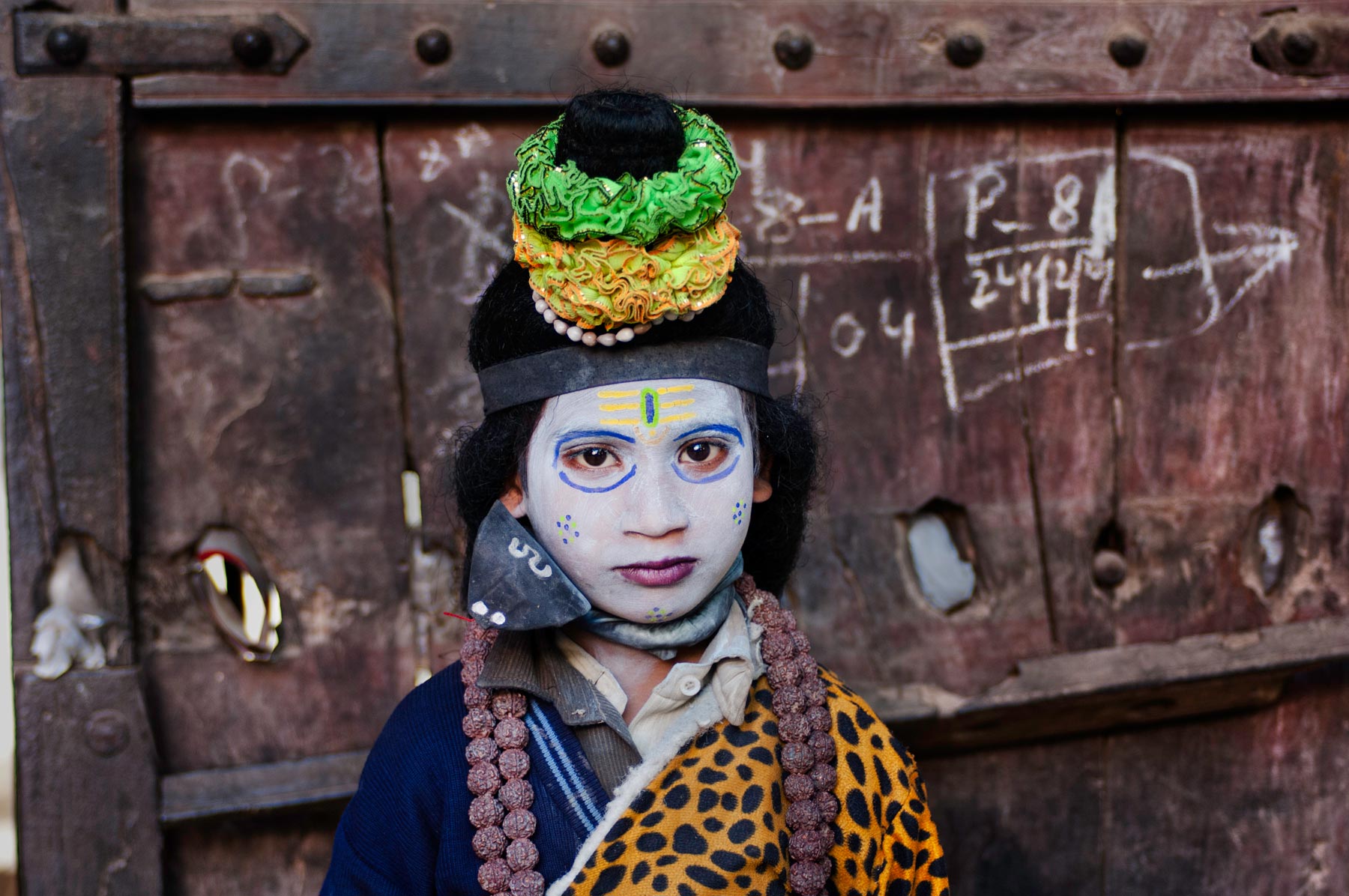  印度儿童，来自摄影师Steve McCurry。 