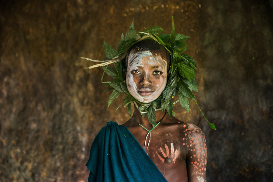  人物肖像，Steve McCurry摄于埃塞俄比亚。 