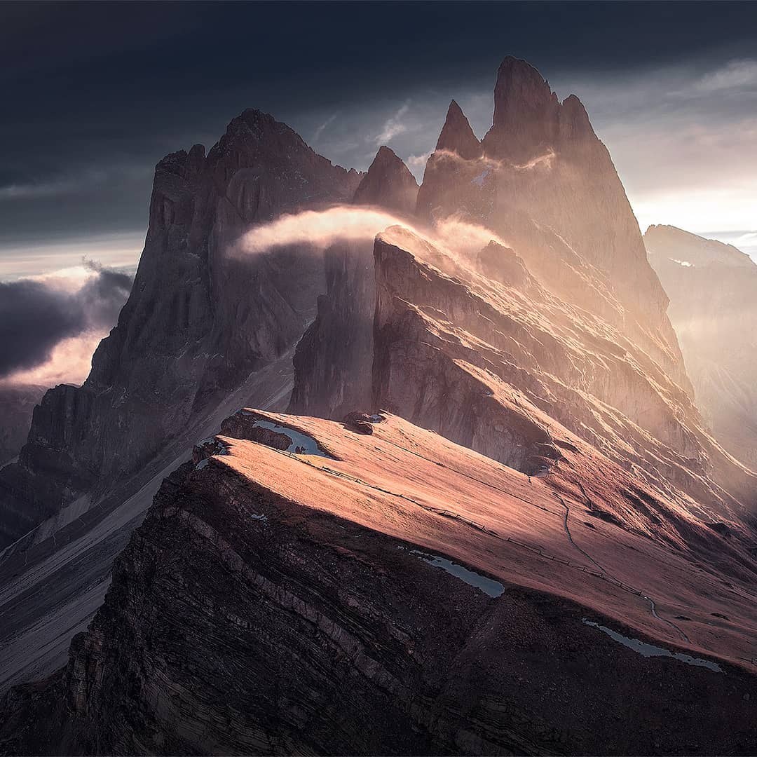  意大利白云石山脉，来自摄影师Max Rive。 