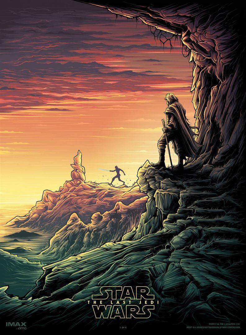  海报：星球大战：最后的绝地武士，导演: 莱恩·约翰逊。<br />原力与你同在！ 