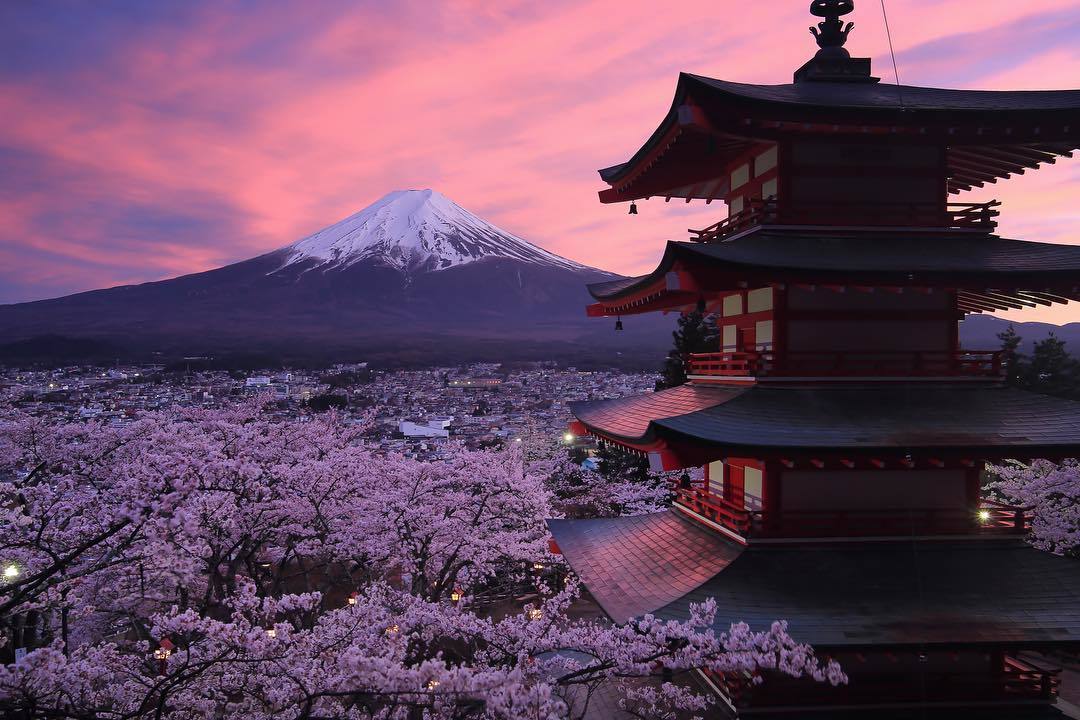  富士山下，来自摄影师Hashmuki。 