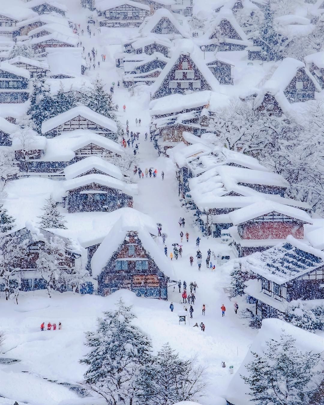 雪天的日本白川乡来自摄影师halkun