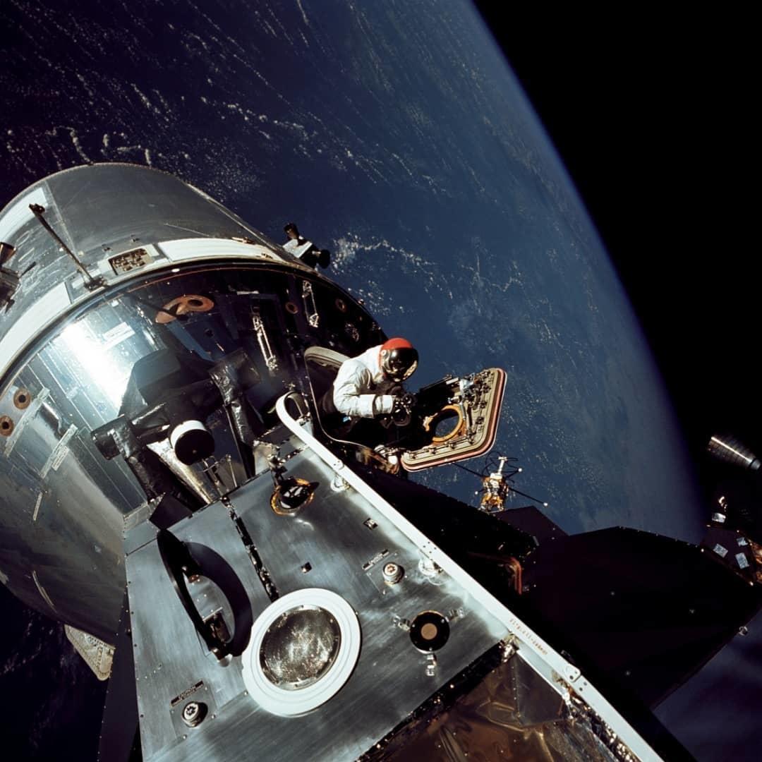  阿波罗9号拍摄的照片，来自NASA。 