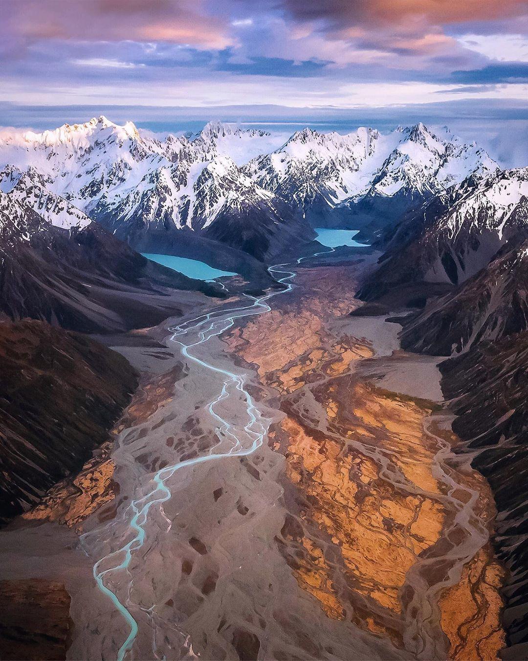  新西兰南阿尔卑斯山，来自摄影师Rach Stewart。 