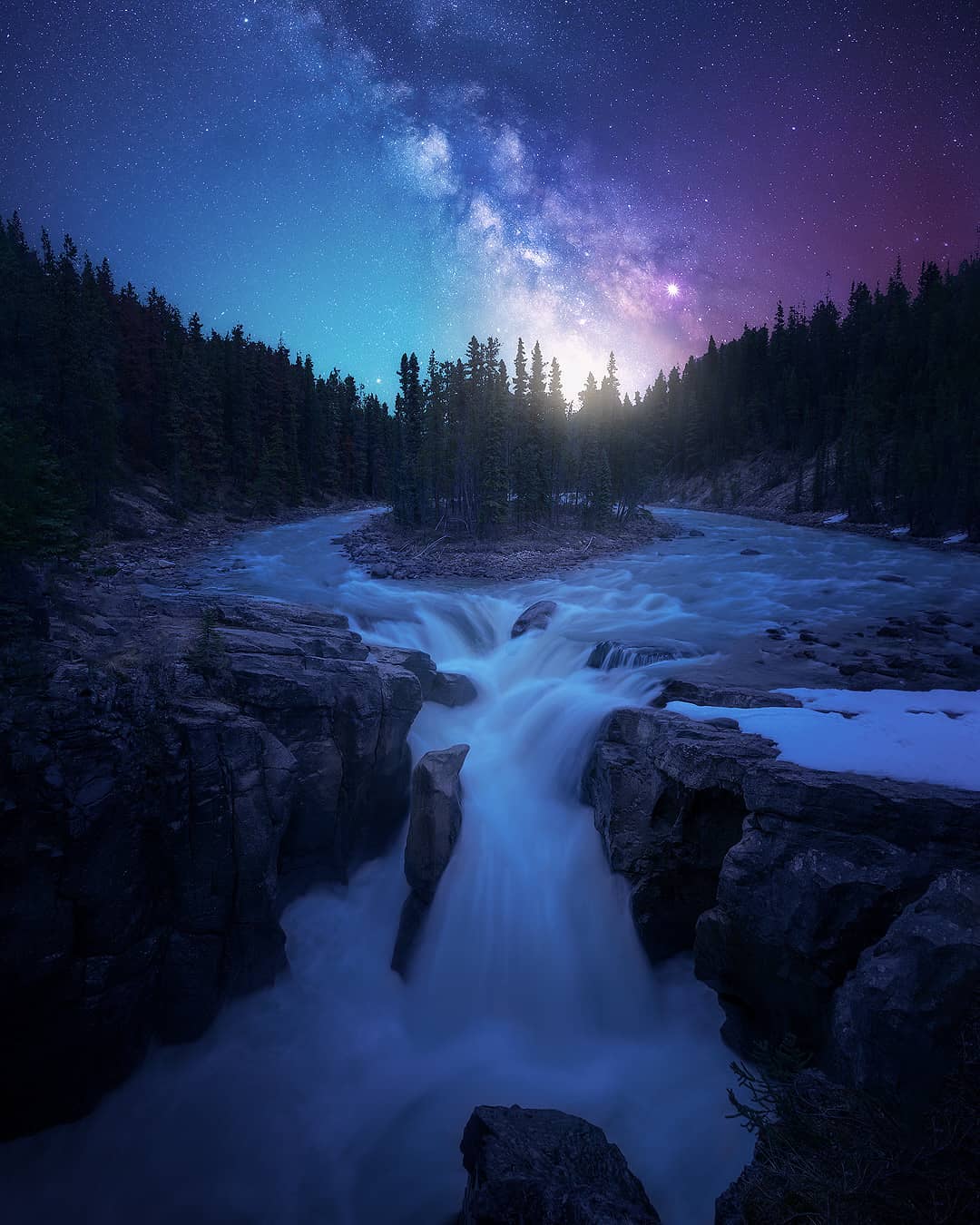 贾斯珀国家公园的星空来自摄影师colinmuir