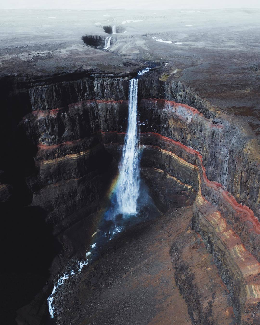  冰岛瀑布，来自摄影师Asa Steinars。 