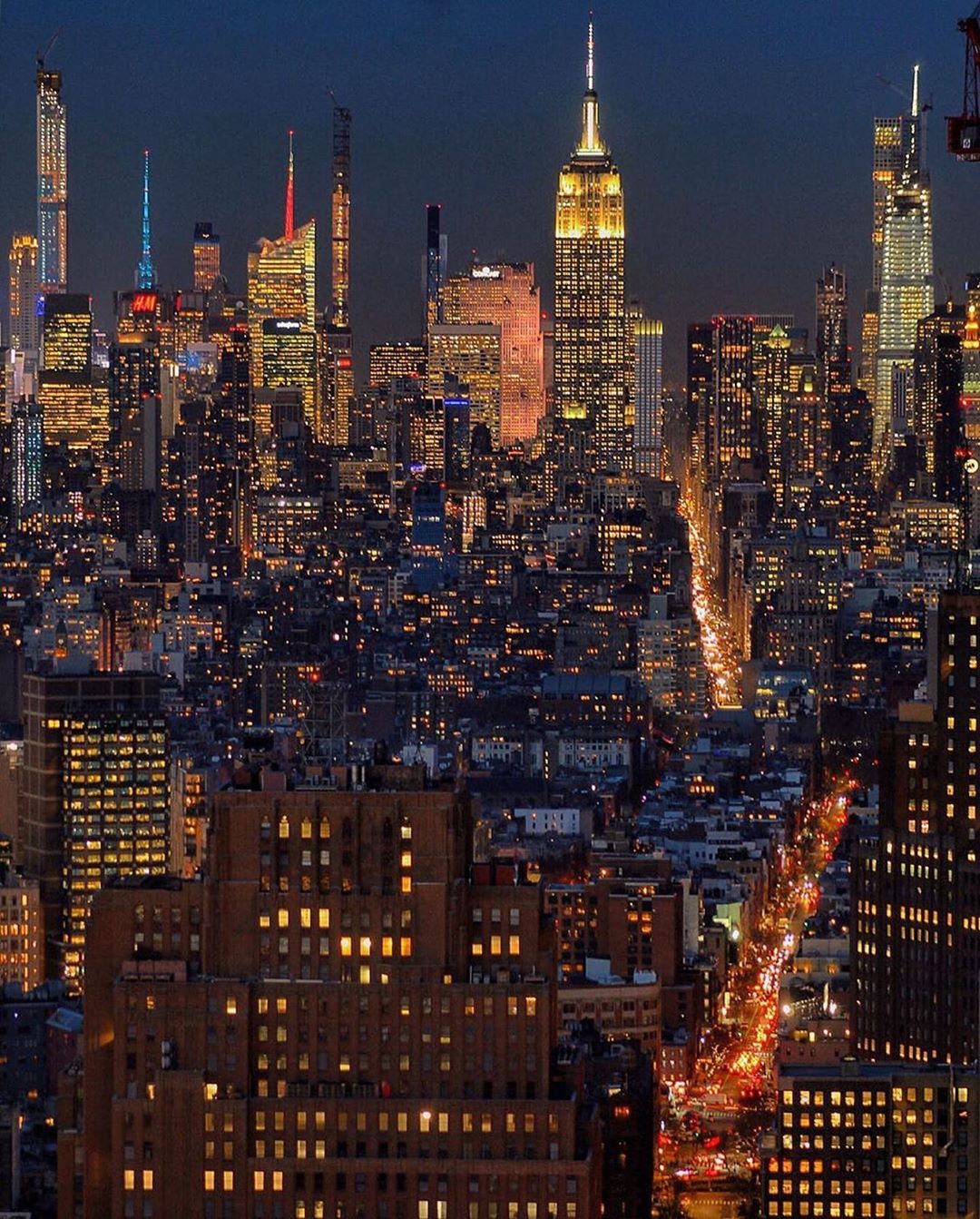 纽约夜景最美图片