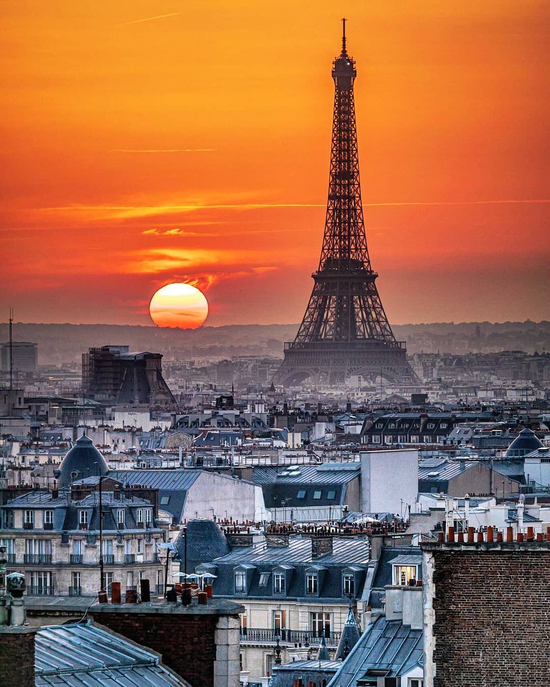 巴黎的日落来自摄影师frederic