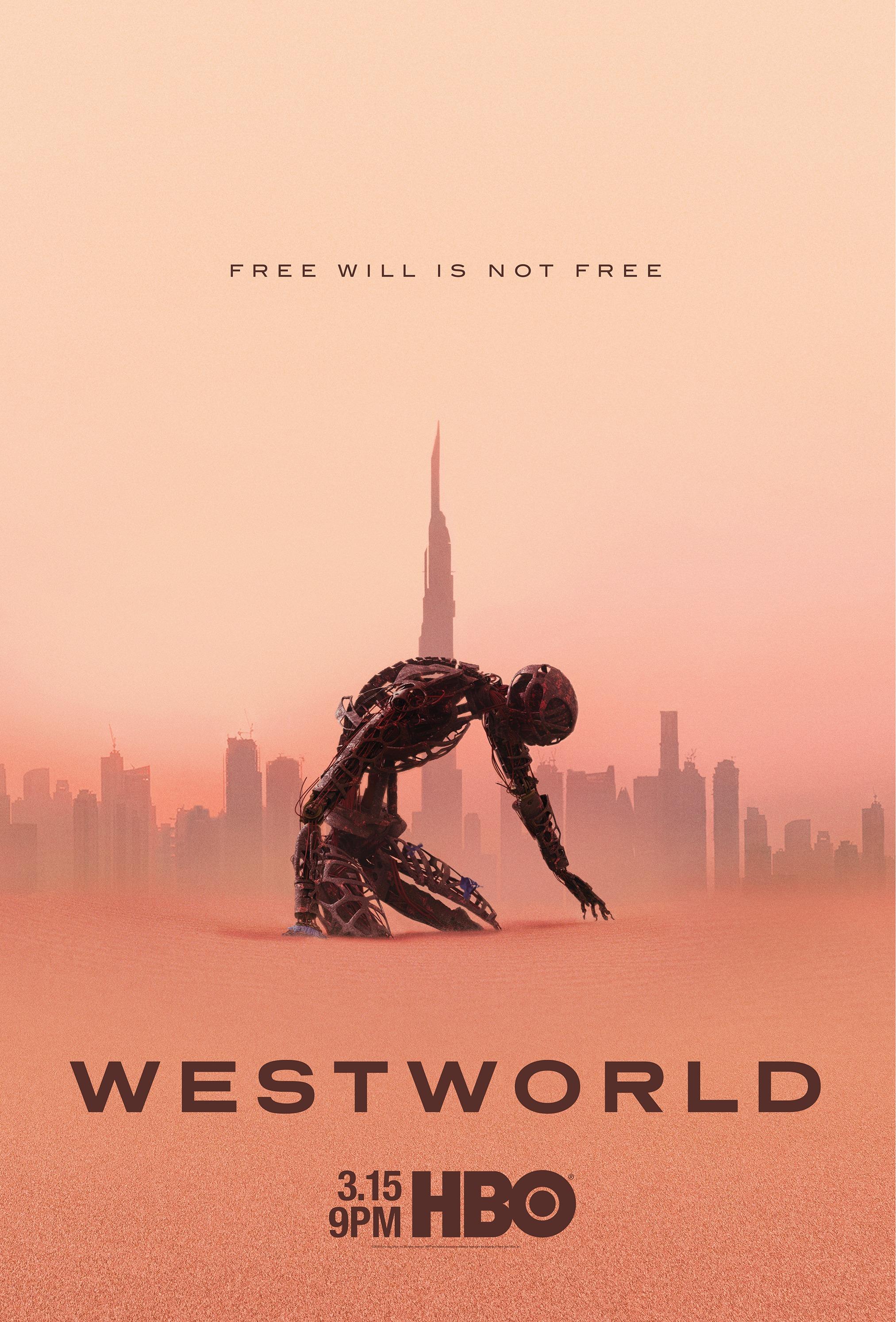  海报：西部世界第三季，导演: 乔纳森·诺兰。 