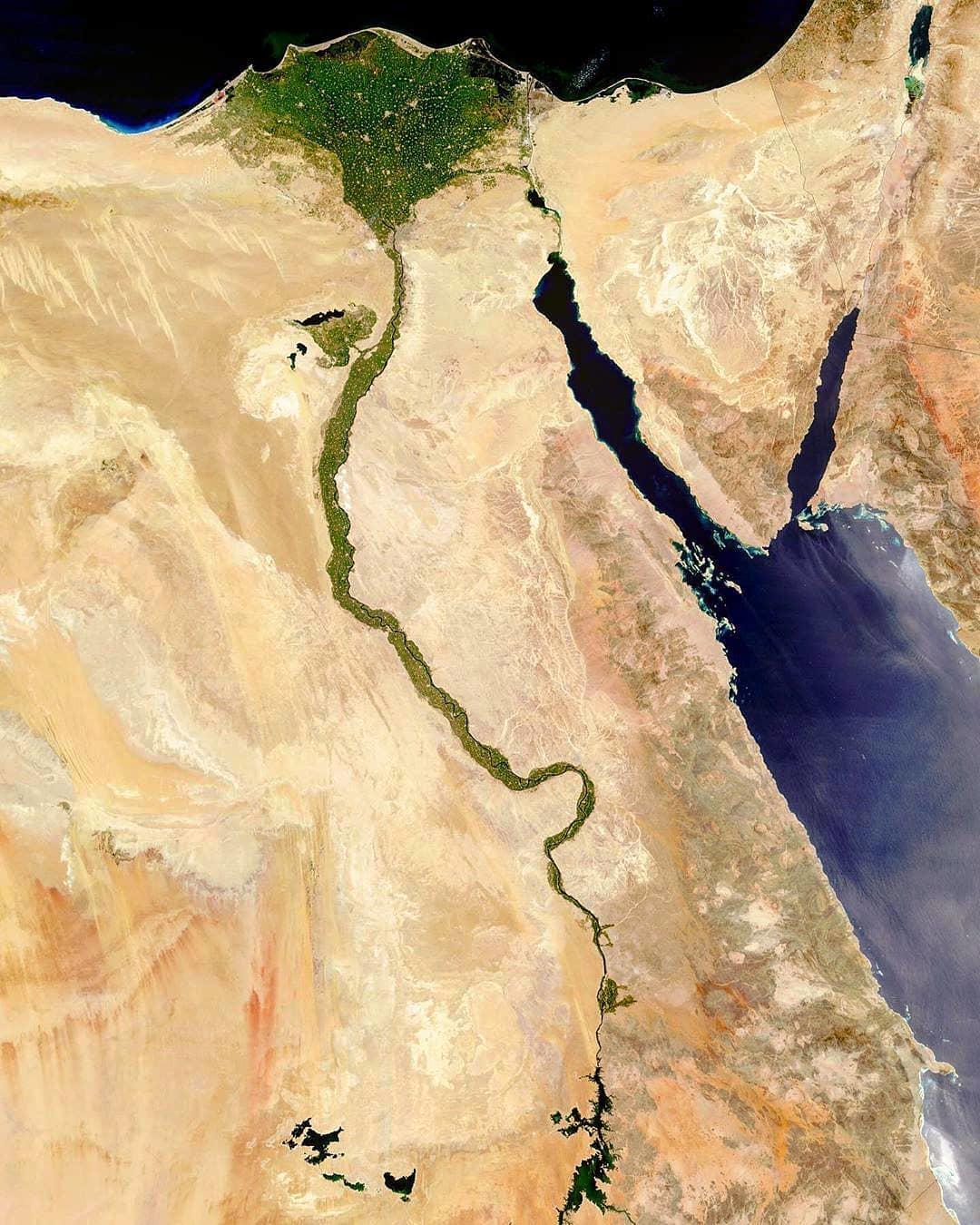  尼罗河，来自NASA。 