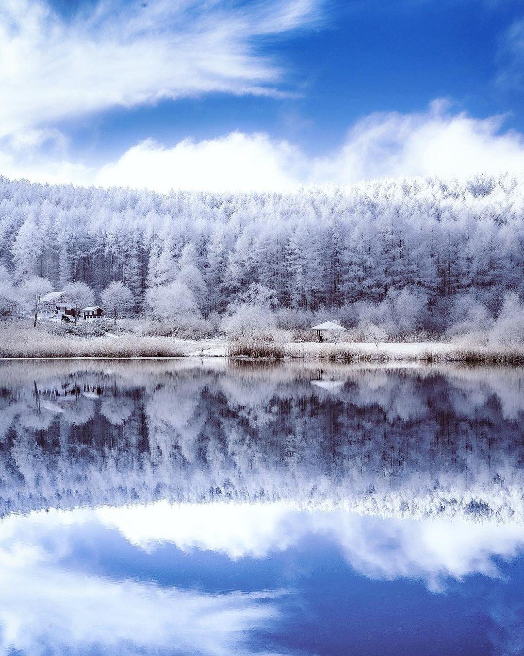  日本长野县的冬天，来自摄影师Jiro Osawa。 