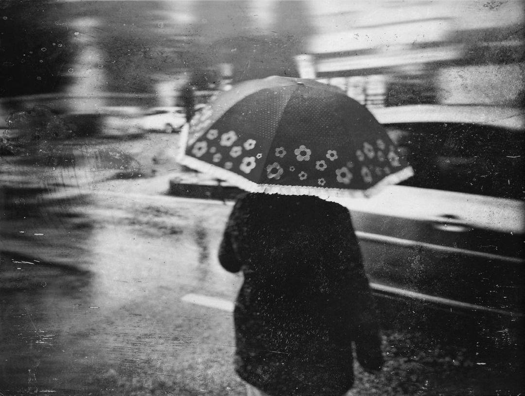  雨天撑伞的人，来自摄影师Yalım Vural。 