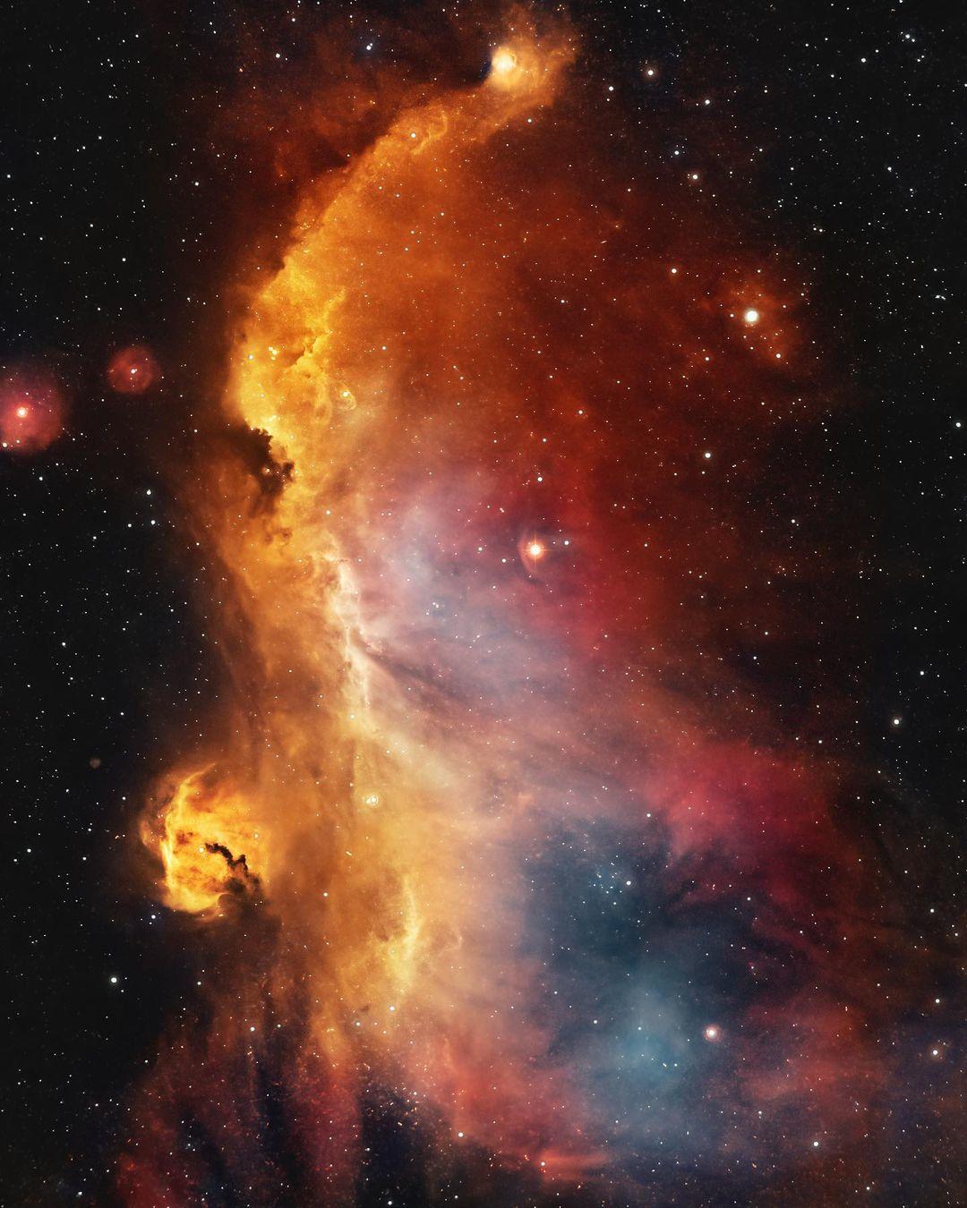  海鸥星云（距地球3653光年），来自摄影师Bray Falls。 