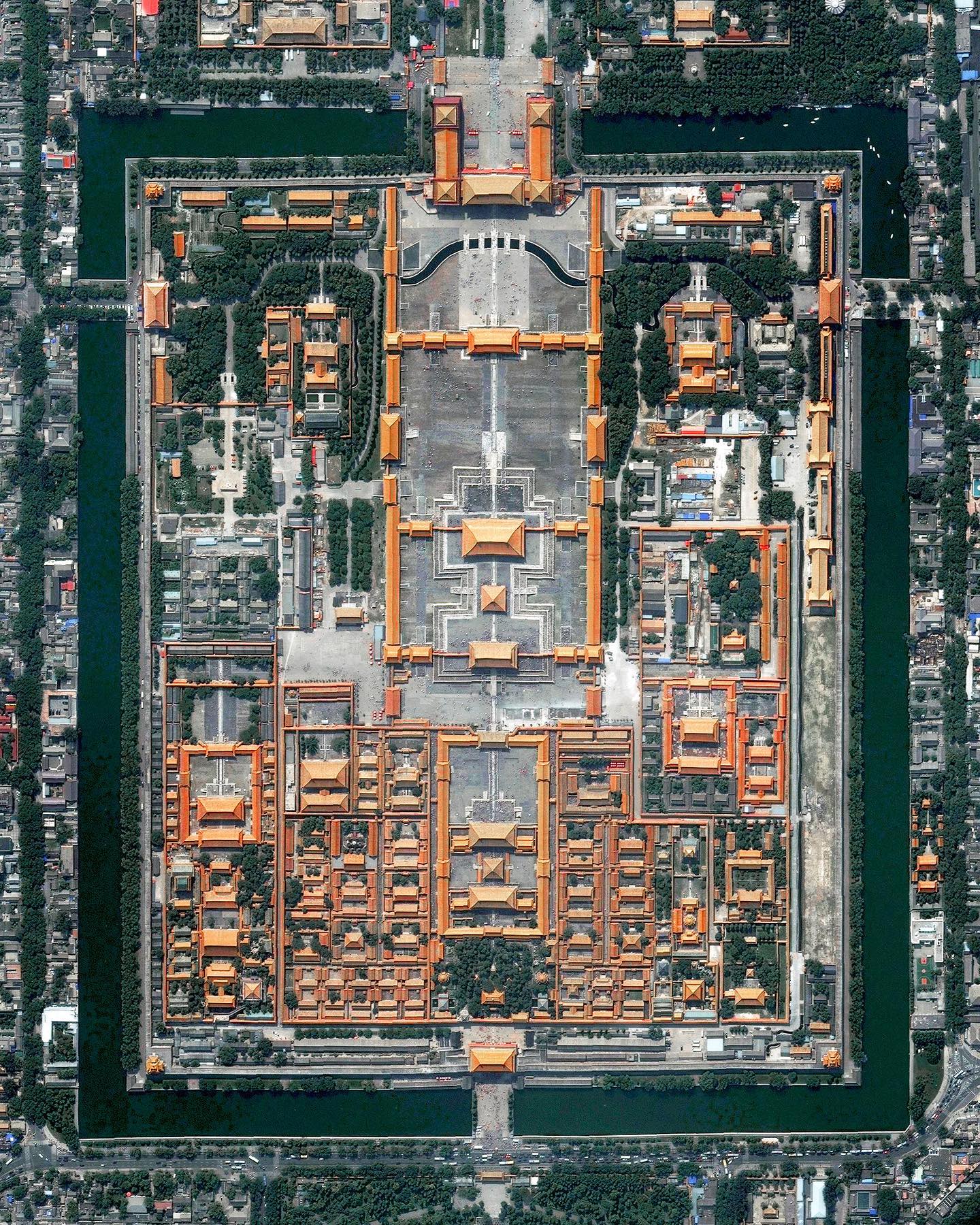 俯瞰紫禁城来自dailyoverview