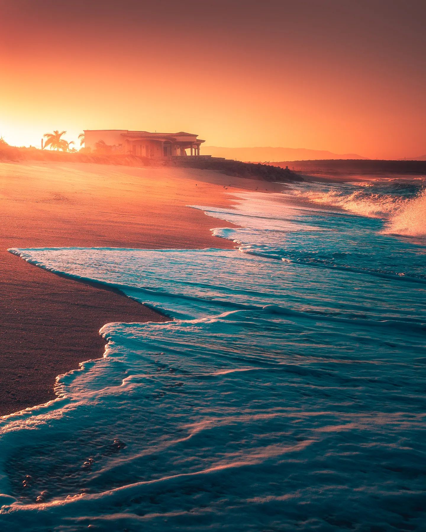 黄昏下的海滩来自摄影师zachdoehler