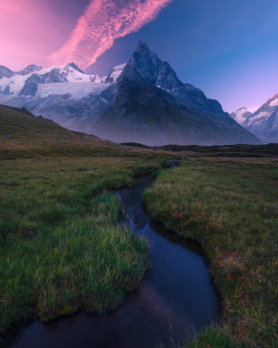  瑞士群山，来自摄影师Arpan Das。 