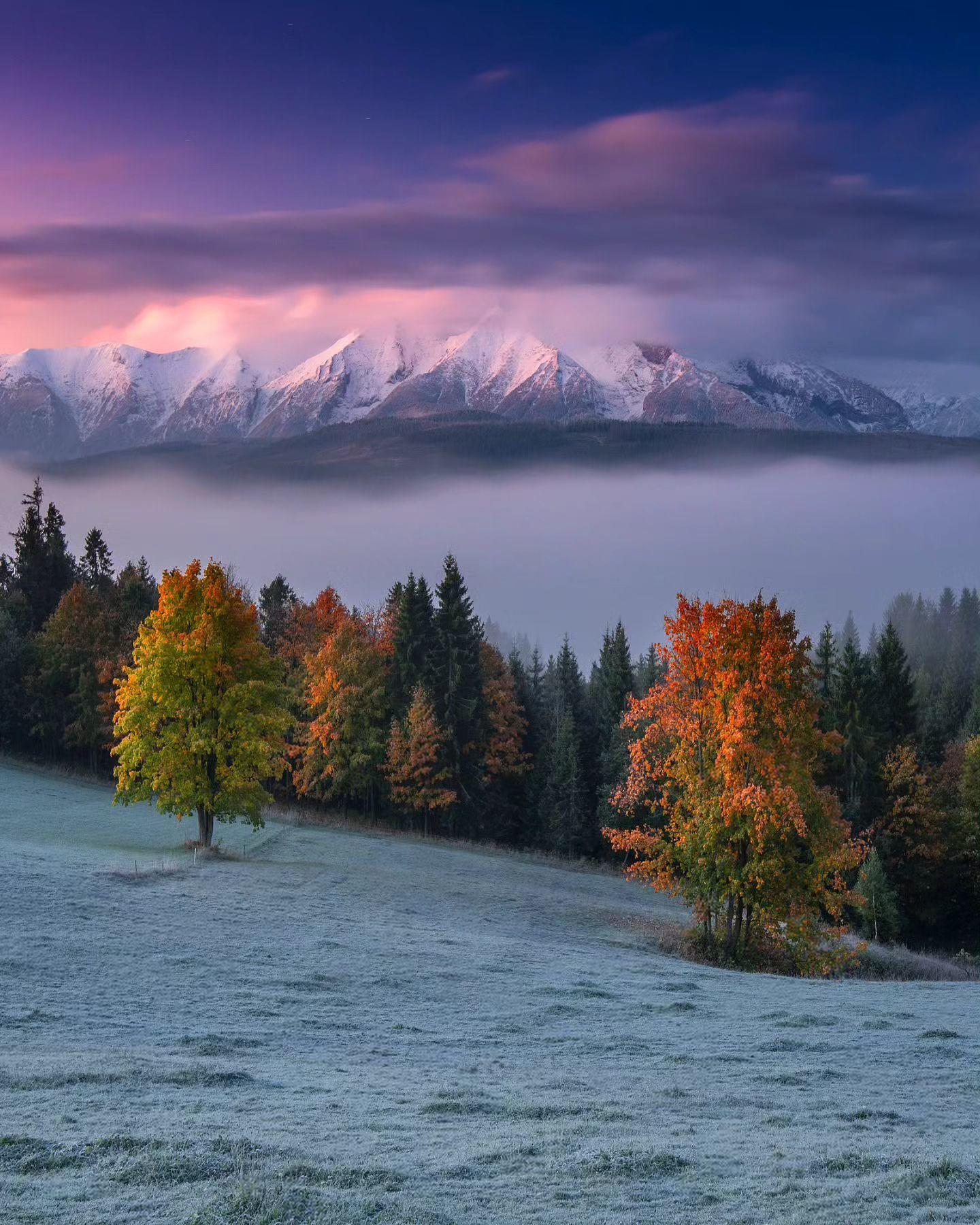  斯洛伐克Belianske Tatras山脉，来自摄影师Boris Michaliček。 
